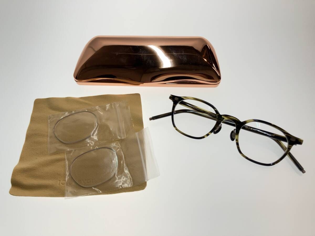 10 eyevan テンアイヴァン サングラス アイウェア no 2 ケース付き 替えレンズ付き ブラック イエロー 通年