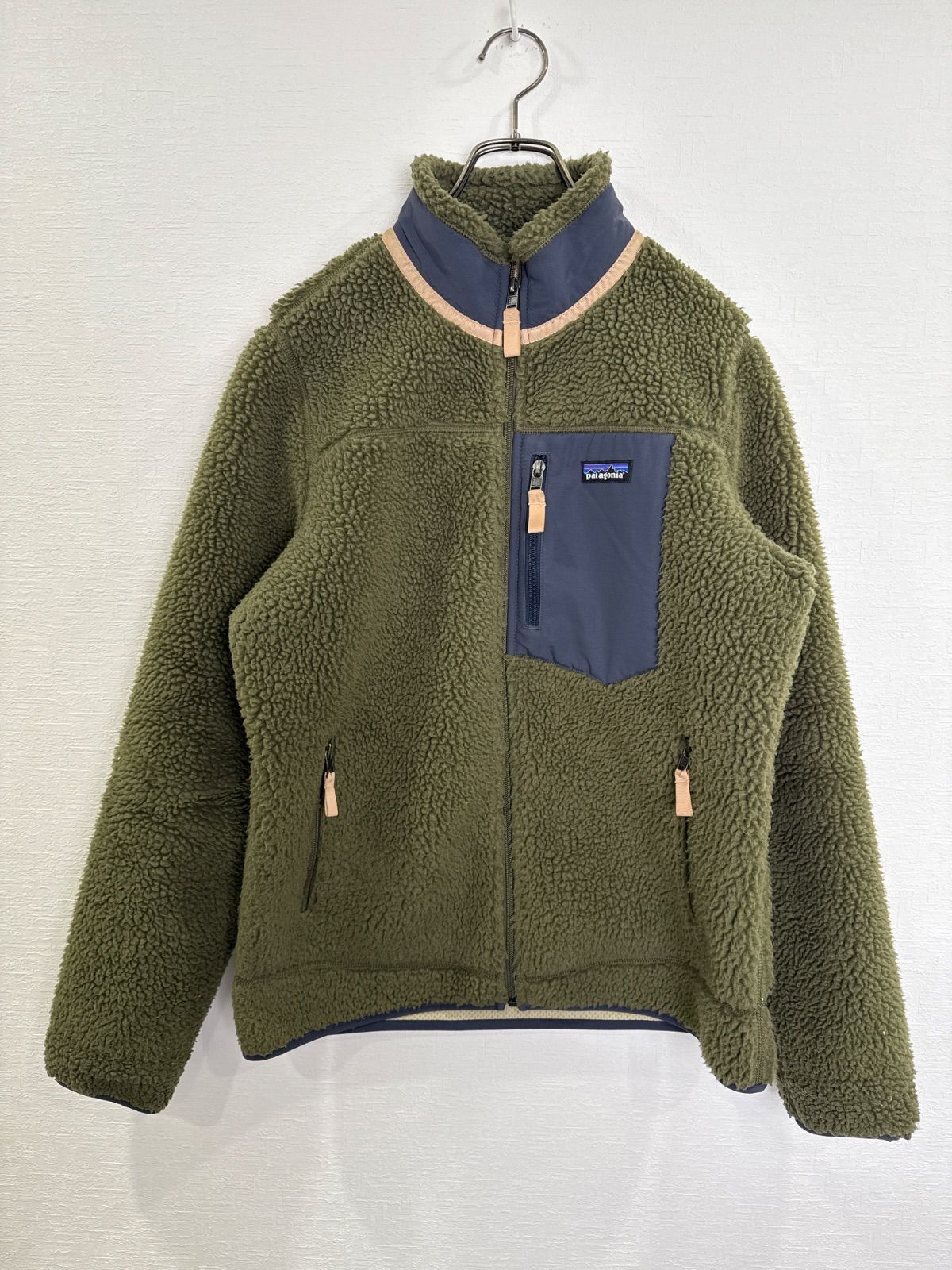 S 00471 パタゴニア fleece jacket フリースジャケット Khaki カーキ Navy ネイビー Beige ベージュ Y 2 K 90 古着 アメカジ 一点物 ヴィンテージ フォロー割 トレンド