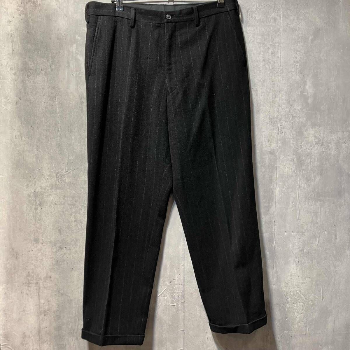 16 AW YOHJI COSTUME D HOMME フラノストライプパンツ サイズ5 ヨウジヤマモトコスチュームドオム