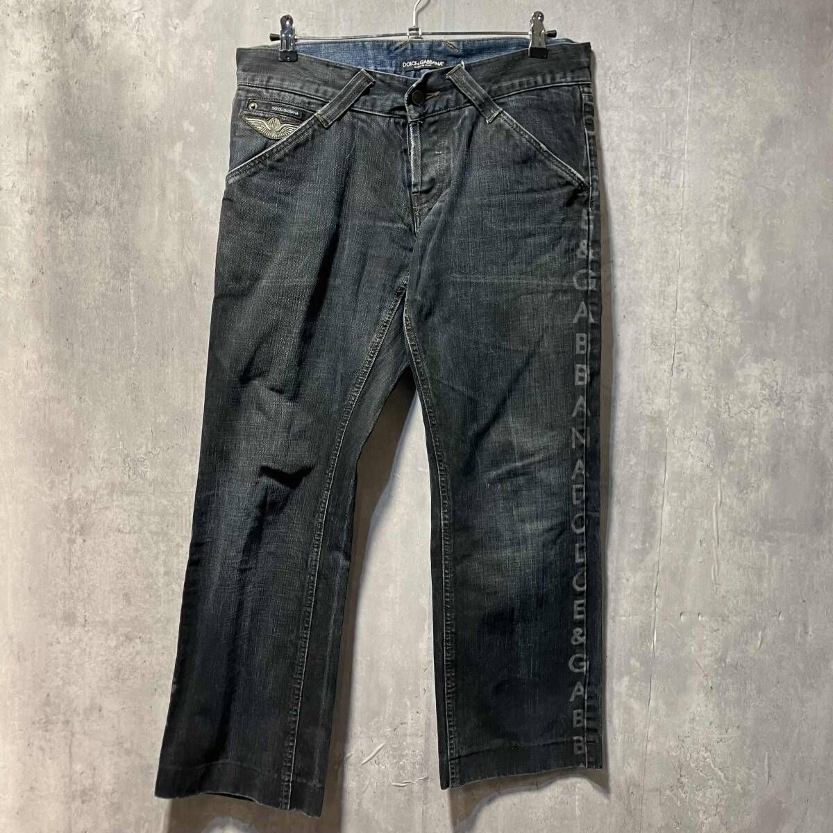archive DOLCE GABBANA パッチデザインデニムパンツ サイズ48 ドルチェ ガッバーナ