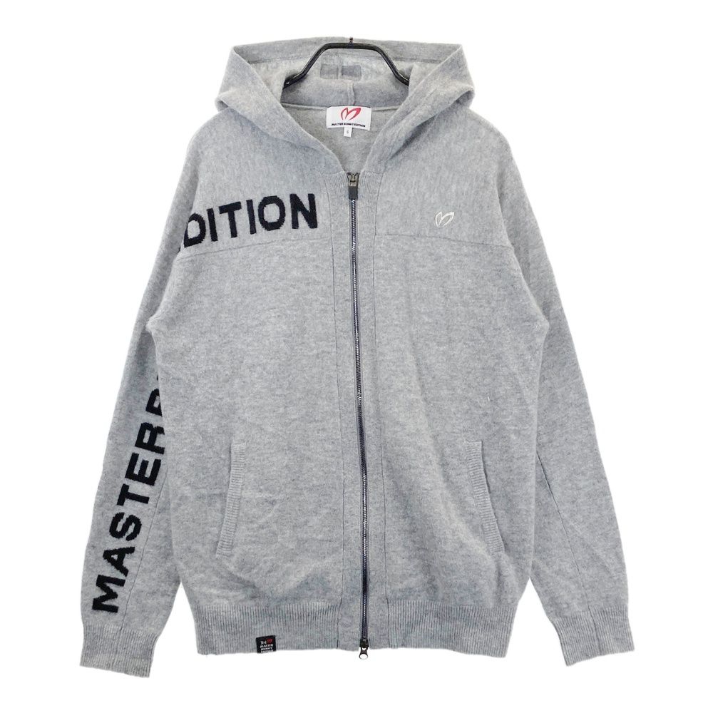 サイズ 6 MASTER BUNNY EDITION マスターバニーエディション カシミヤ ニットジャケット グレー系 ゴルフウェア メンズ ストスト