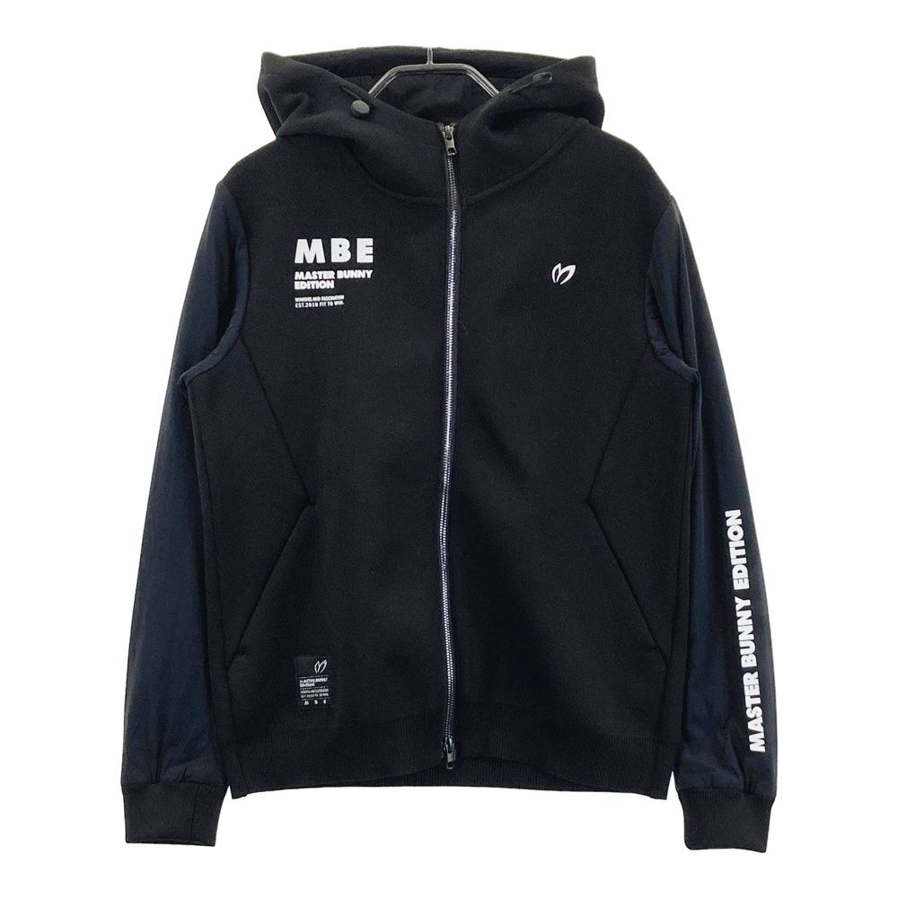 サイズ 0 MASTER BUNNY EDITION マスターバニーエディション 2025年 切替 ニット ジップパーカー ジャケット ブラック系 ゴルフウェア レディース ストスト