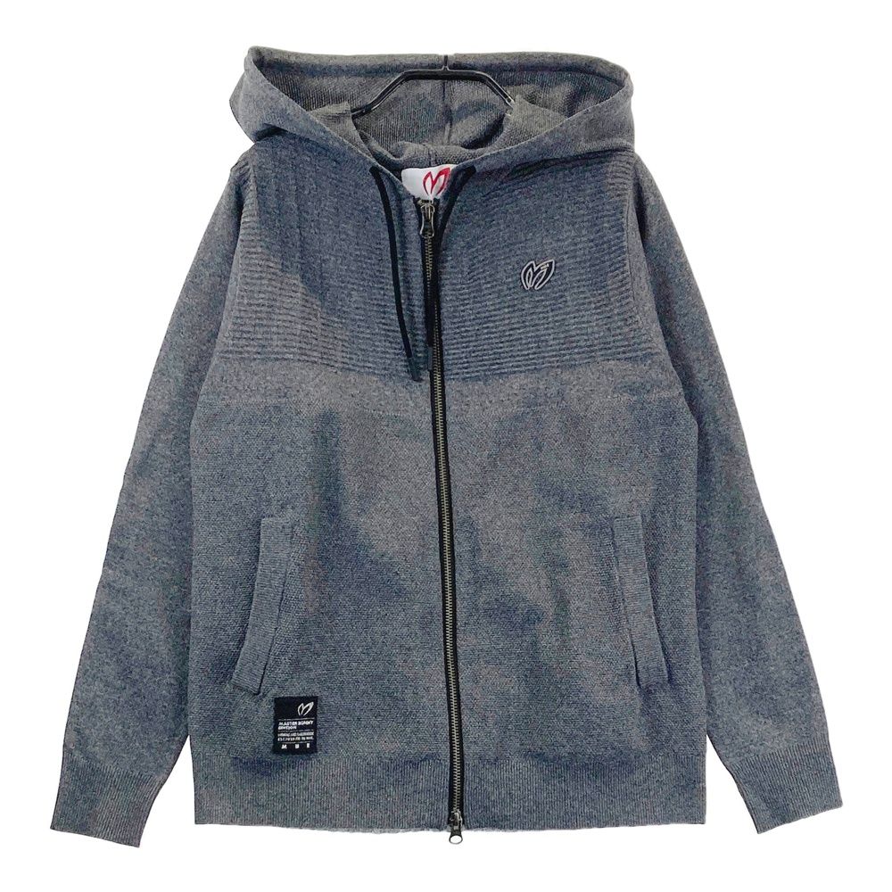 サイズ 0 MASTER BUNNY EDITION マスターバニーエディション 2025年 ニット ジップパーカー ジャケット グレー系 ゴルフウェア レディース ストスト