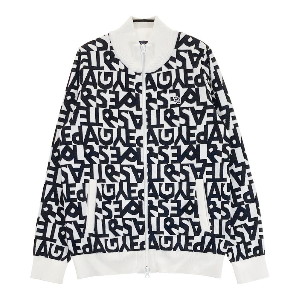 サイズ 1 PEARLY GATES パーリーゲイツ 2025年 ジップジャケット 総柄 ホワイト系 ゴルフウェア レディース ストスト