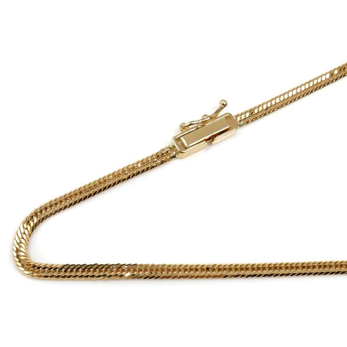 K 18 YG イエローゴールド ネックレス 喜平12面トリプルカット 5 8 g 45 cm ユニセックス ♥ 買取品