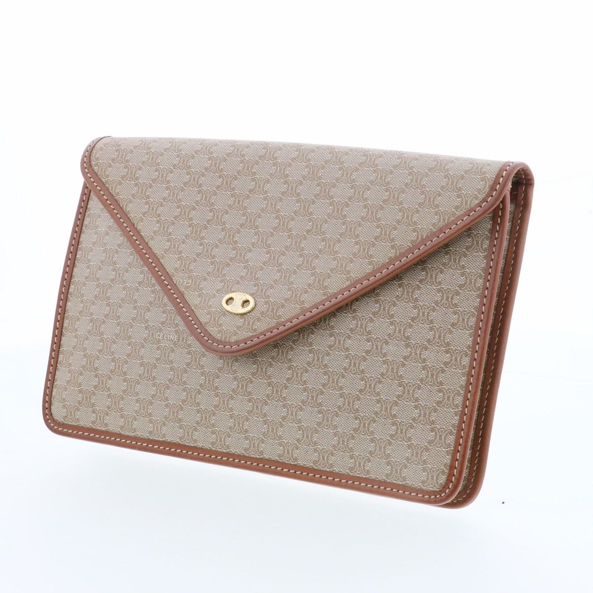 CELINE セリーヌ クラッチバッグ セカンドバッグ PVC レザー ベージュ