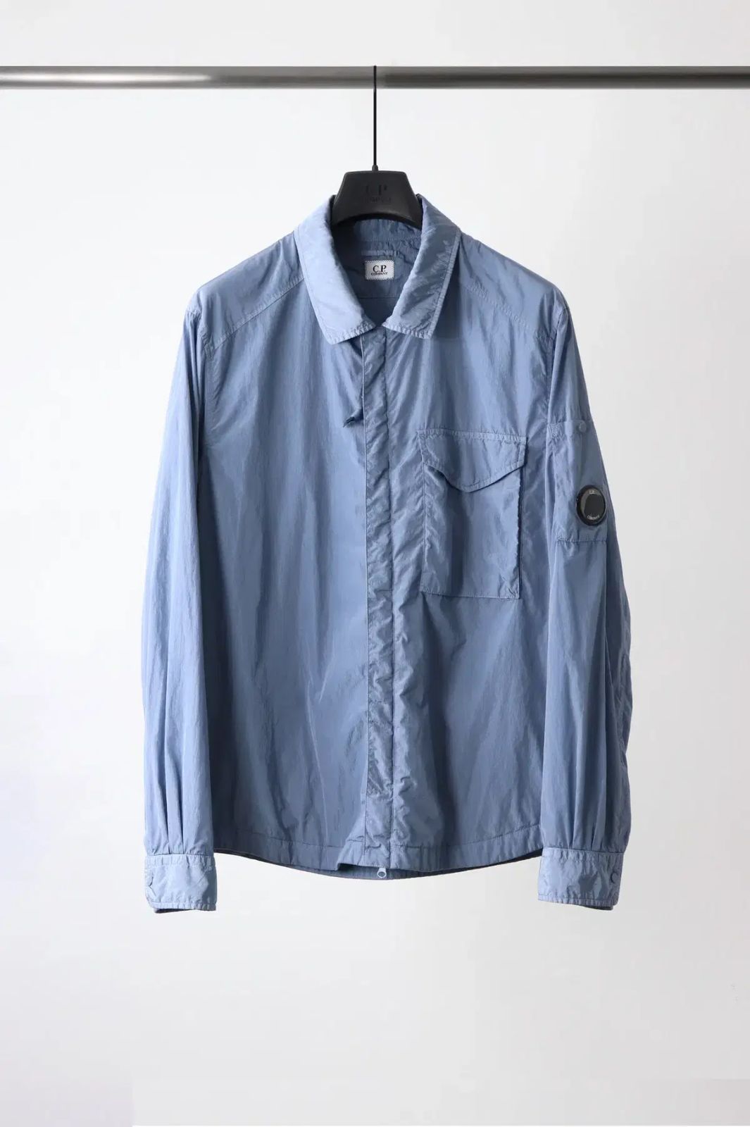 C.P. COMPANY シーピーカンパニー 25 SS クロムR オーバーサイズシャツ スカイブルー L