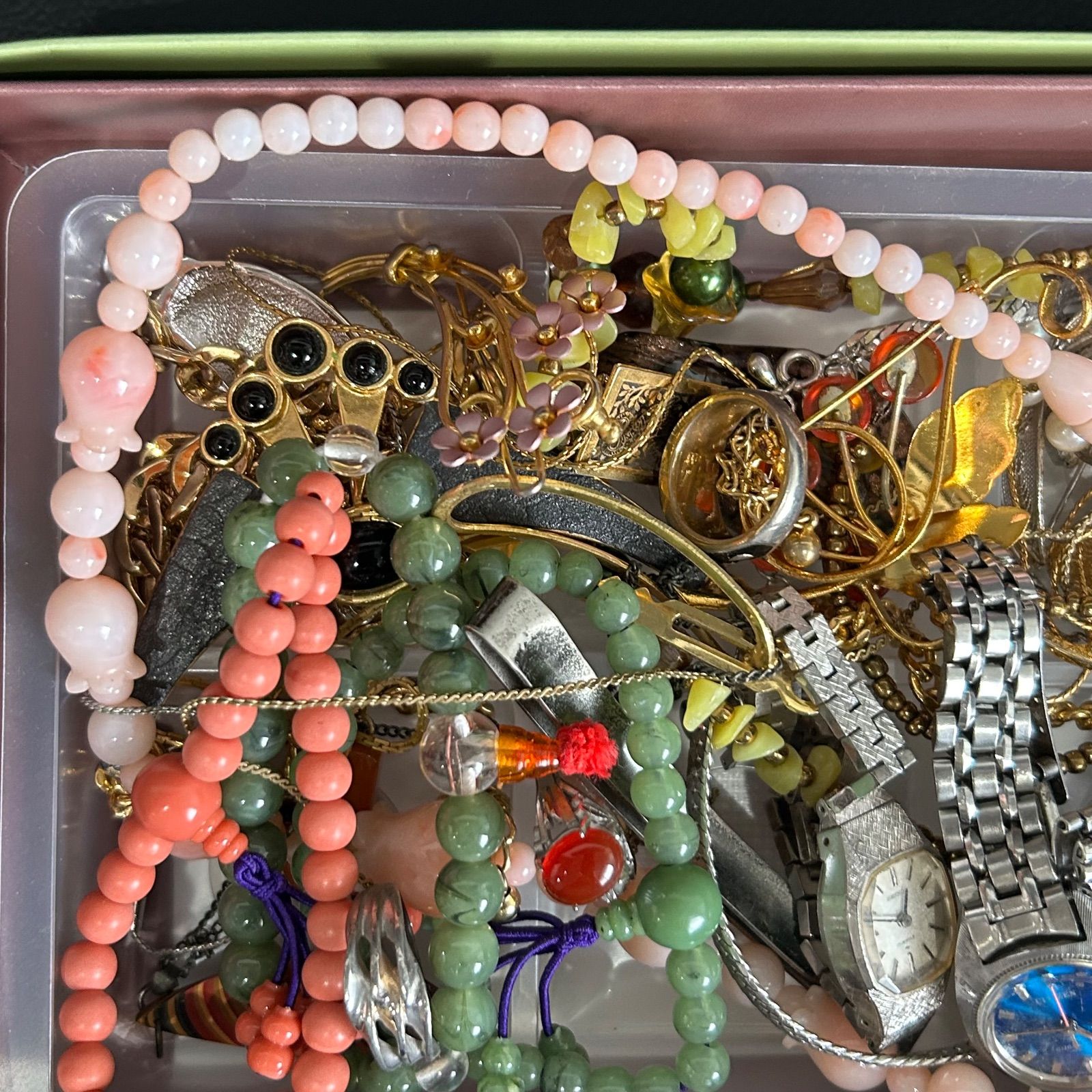 ⑧遺品整理 メッキアクセサリー アクセサリーおまとめ ネックレス 指輪