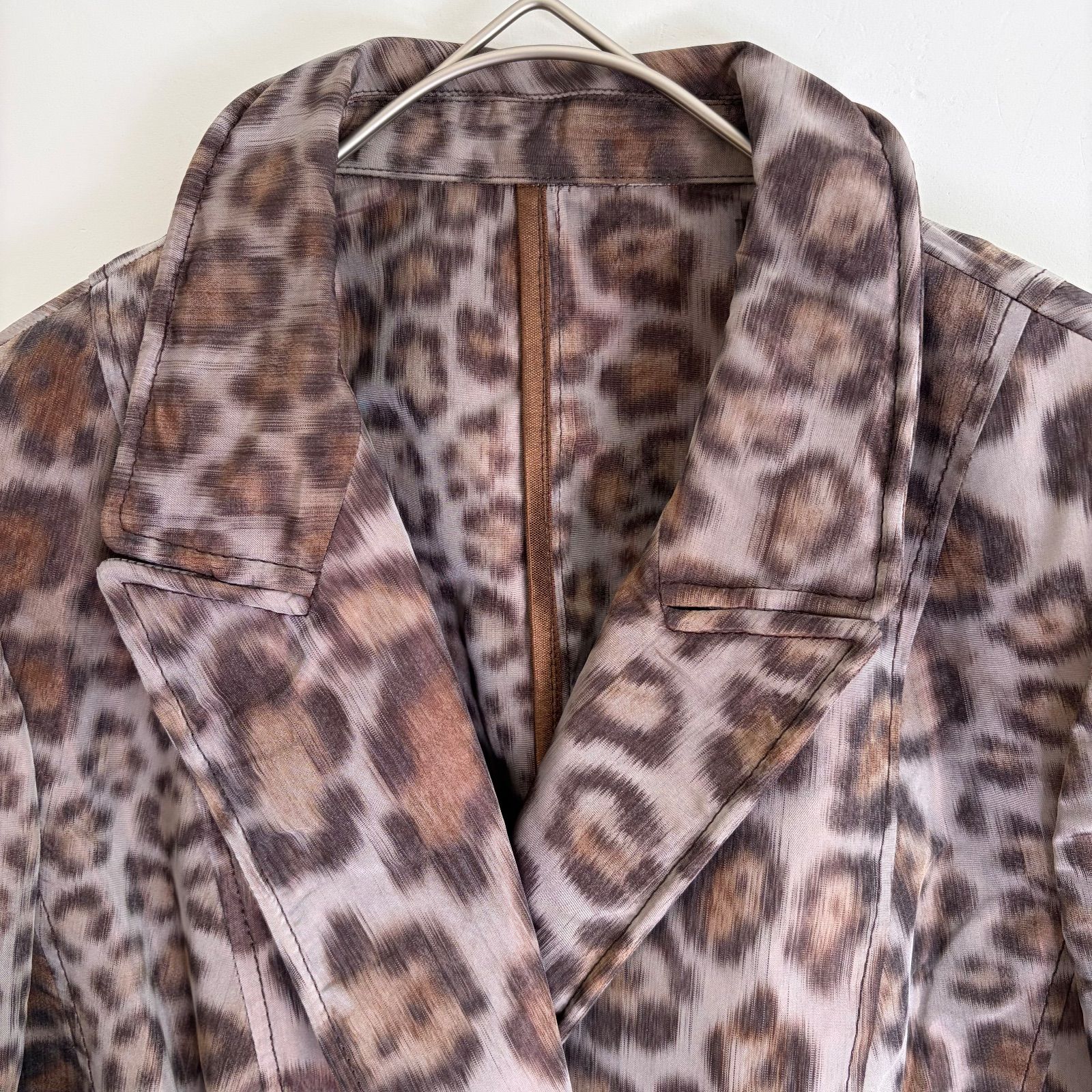 伊太利屋 GK ITALIYA テーラード ジャケット レオパード柄 ヒョウ柄 9