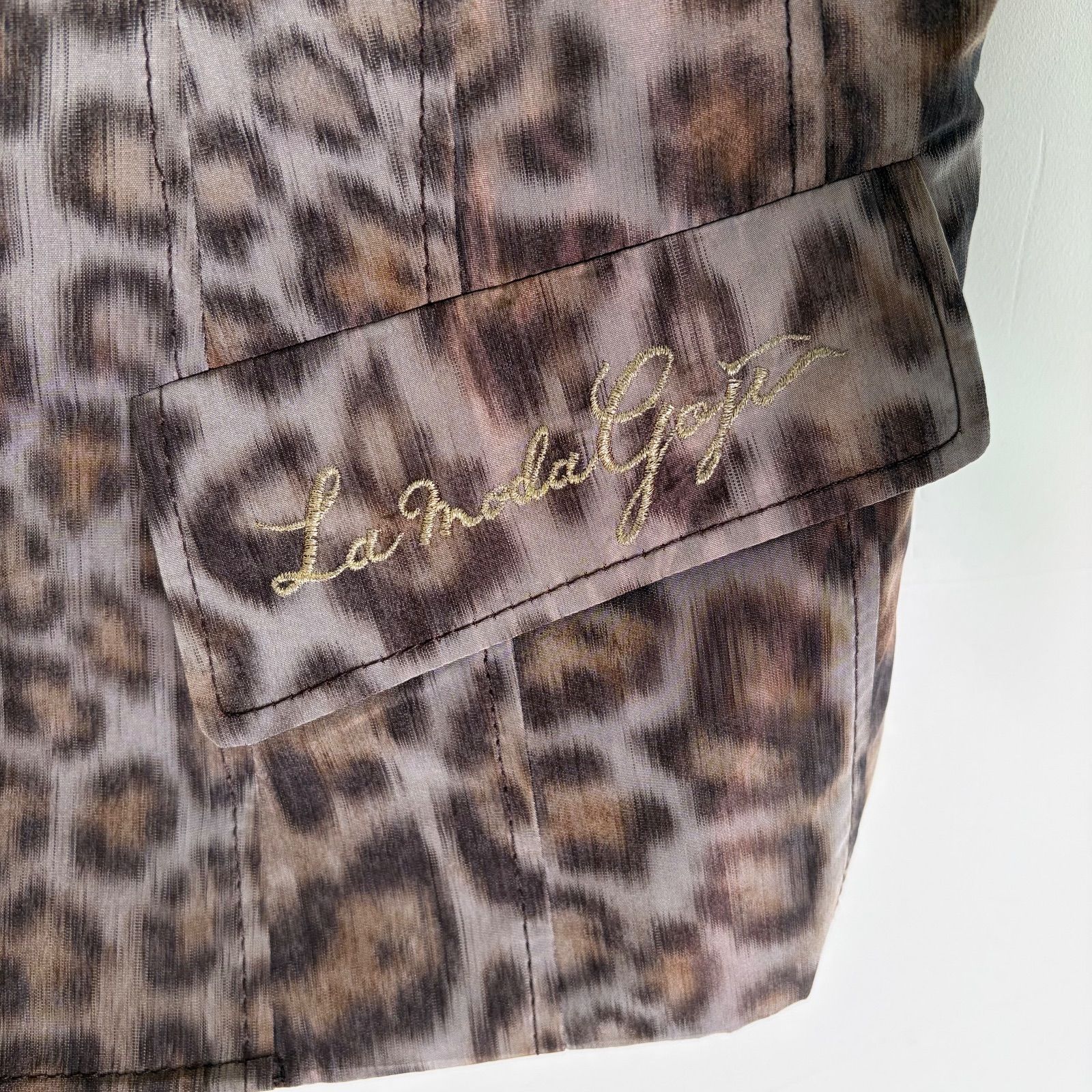 伊太利屋 GK ITALIYA テーラード ジャケット レオパード柄 ヒョウ柄 9