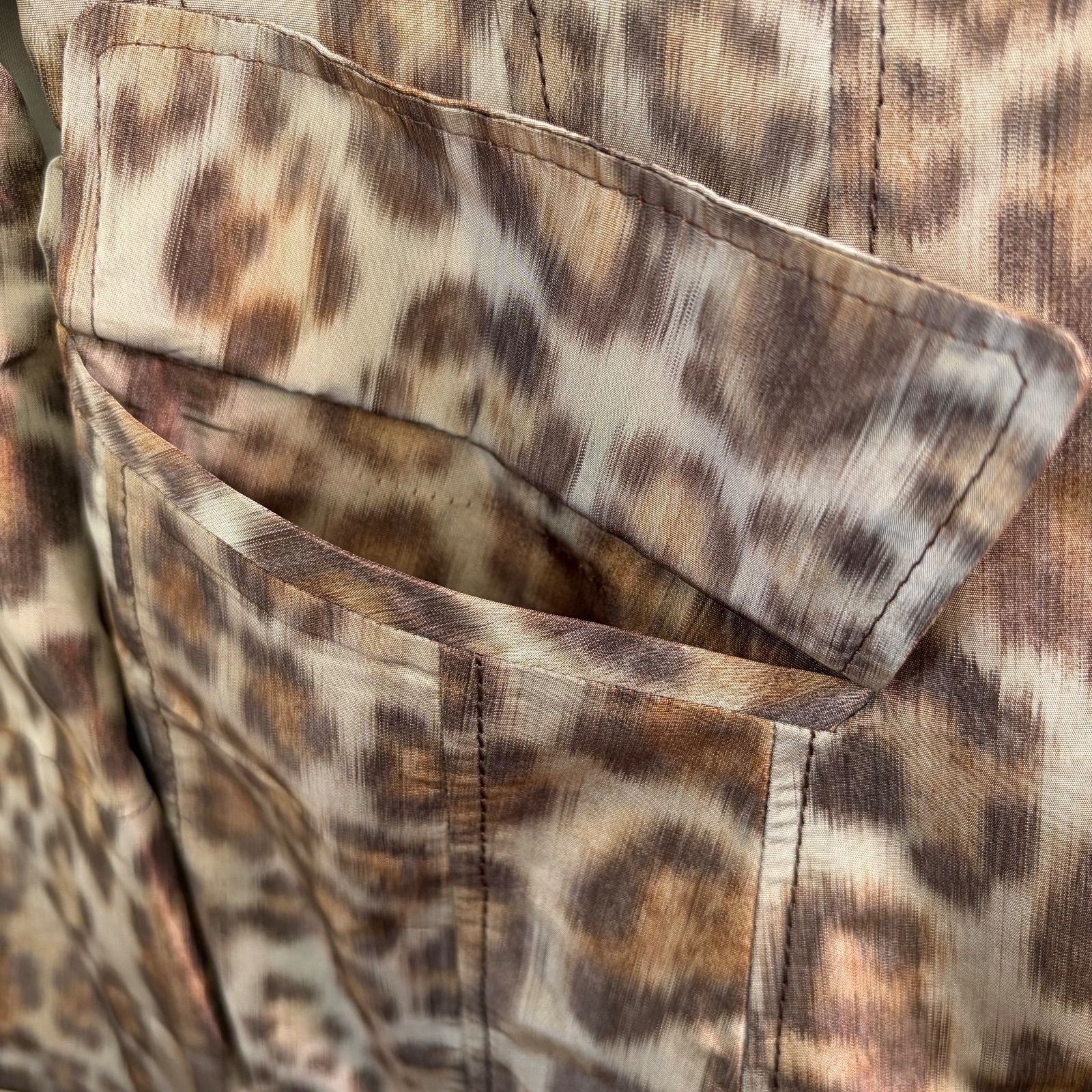 伊太利屋 ITALIYA レオパード　毛皮ジャケット　マスクラット　日本製　豹柄 伊太利屋 ITALIYA レオパード 毛皮ジャケット マスクラット 日本製 豹