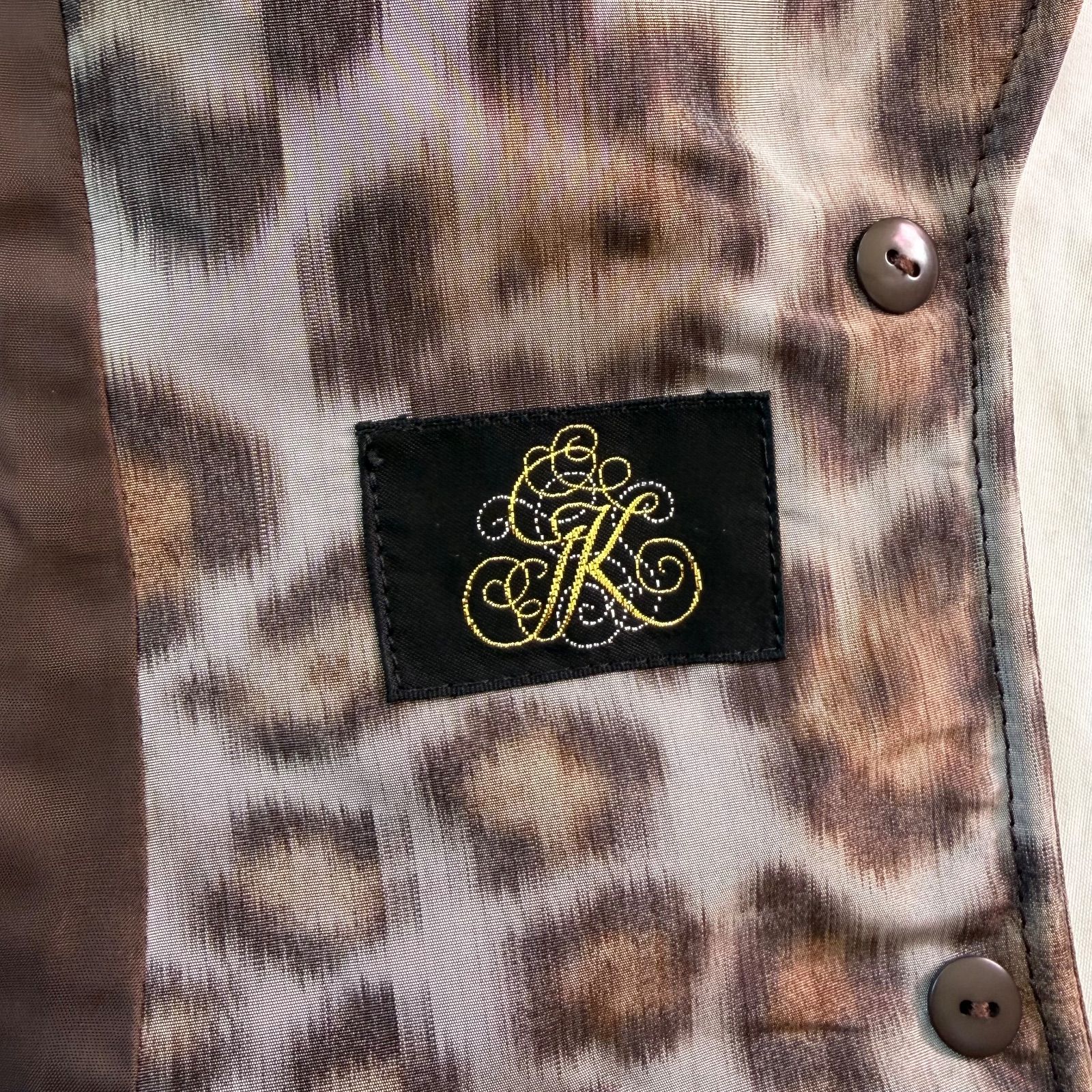 伊太利屋 ITALIYA レオパード　毛皮ジャケット　マスクラット　日本製　豹柄 伊太利屋 GK ITALIYA テーラード ジャケット レオパード柄 ヒョウ柄 9