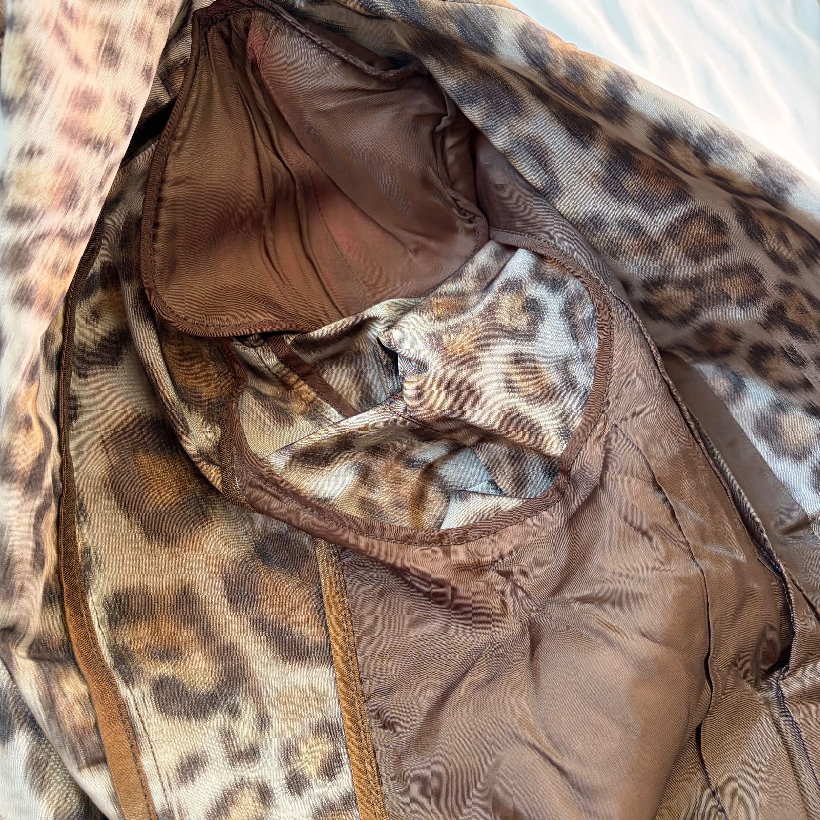 伊太利屋 ITALIYA レオパード　毛皮ジャケット　マスクラット　日本製　豹柄 伊太利屋 ITALIYA レオパード 毛皮ジャケット マスクラット 日本製 豹