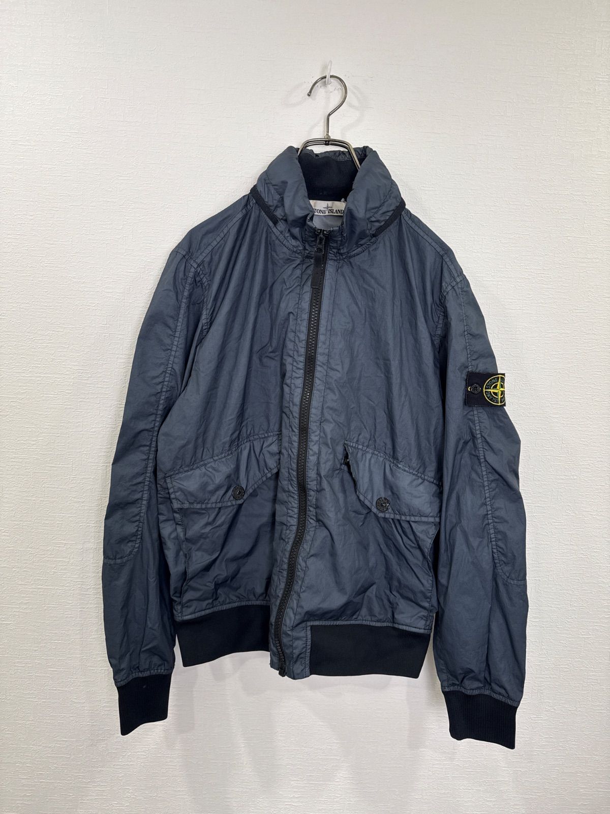 S 00466 STONE ISLAND ストーンアイランド ナイロンジャケット Black ブラック メンズ Y 2 K 90 古着 アメカジ 一点物 ヴィンテージ フォロー割 トレンド