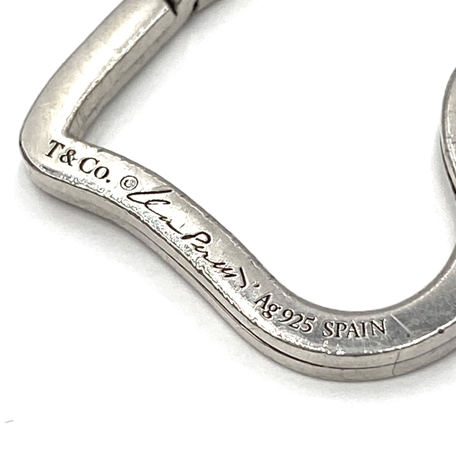 TIFFANY ティファニー オープンハート キーリング キーホルダー