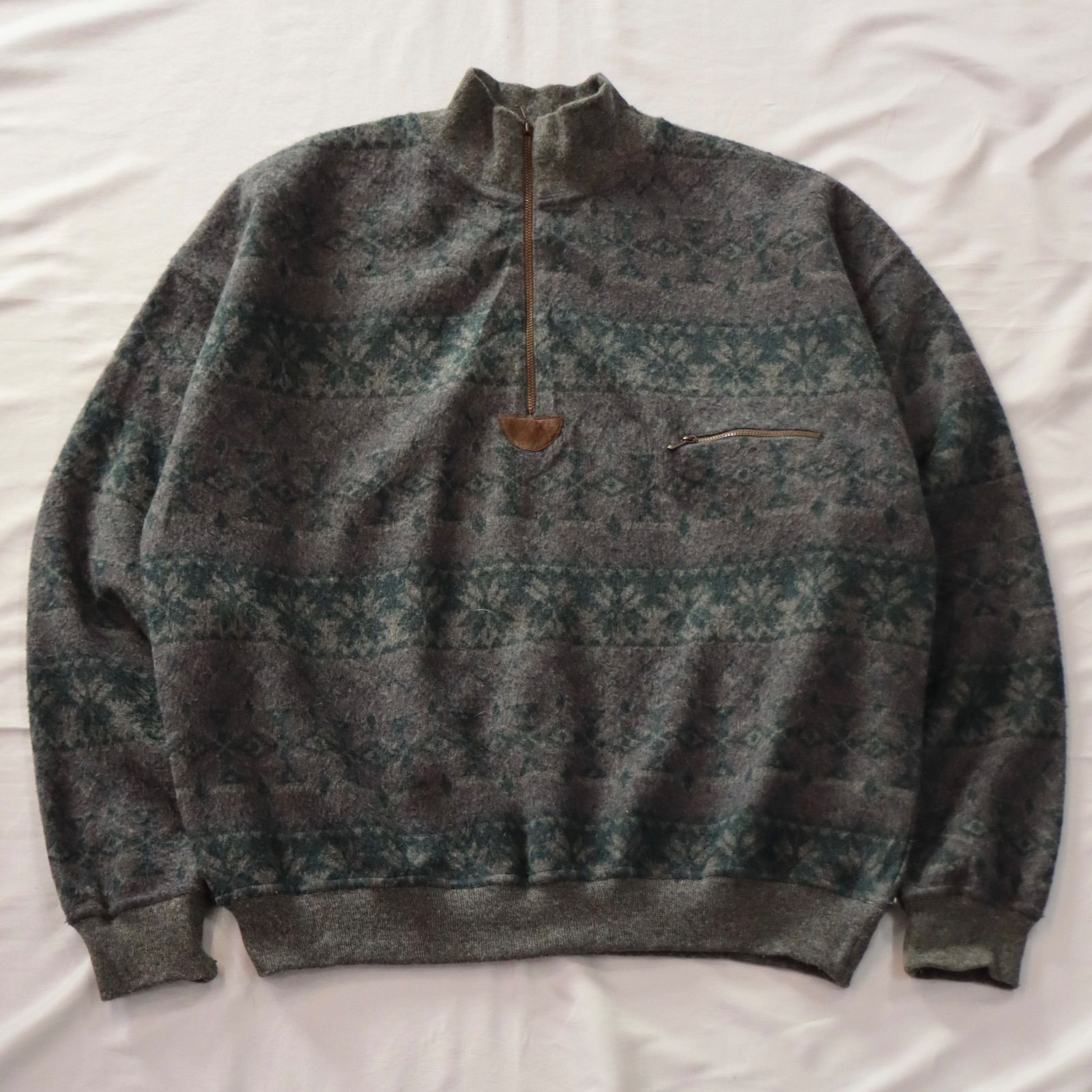 80 s L Bean Made in Italy 80年代 エルエルビーン ハーフジップセーター イタリア製