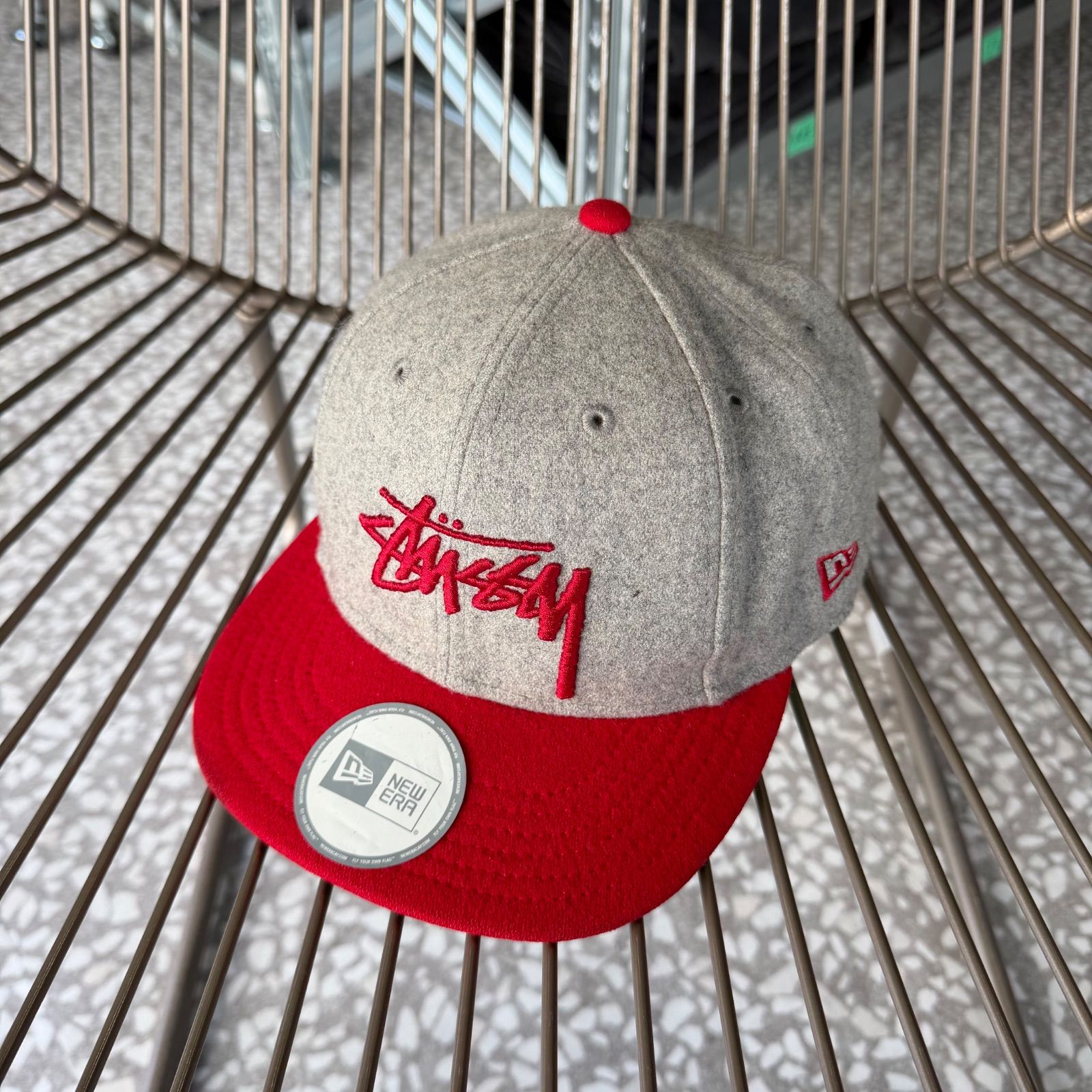 STUSSY × Era | 10’s- wool cap オールドステューシー ニューエラ コラボ ストレート ストリート 帽子 ヒップホップ B系 ダンス ラッパー