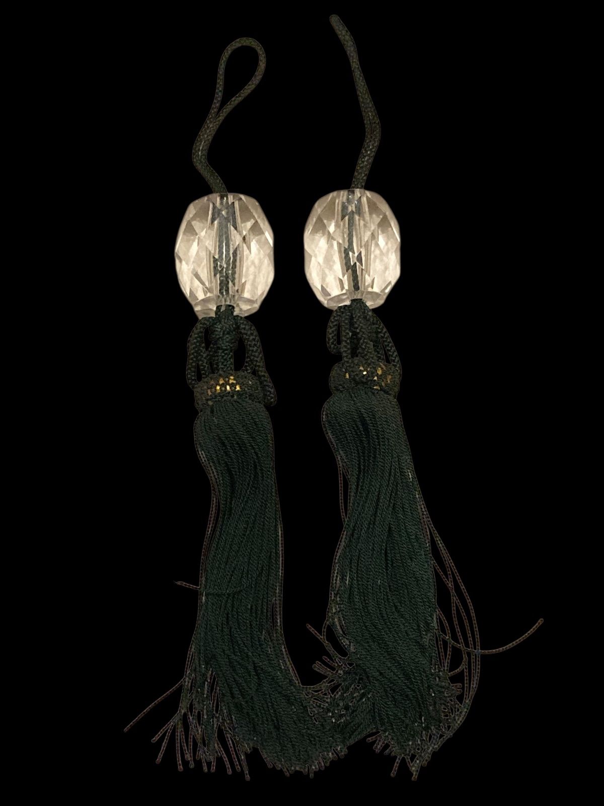 水晶 クリスタル クリスタルビーズ コレクター オススメ 風鎮 掛け軸 重り 掛け軸用 ふうちん 装飾品 天然石 床の間 アンティーク レトロ ヴィンテージ 古物 骨董 古美術 コレクション N 26 A T 7