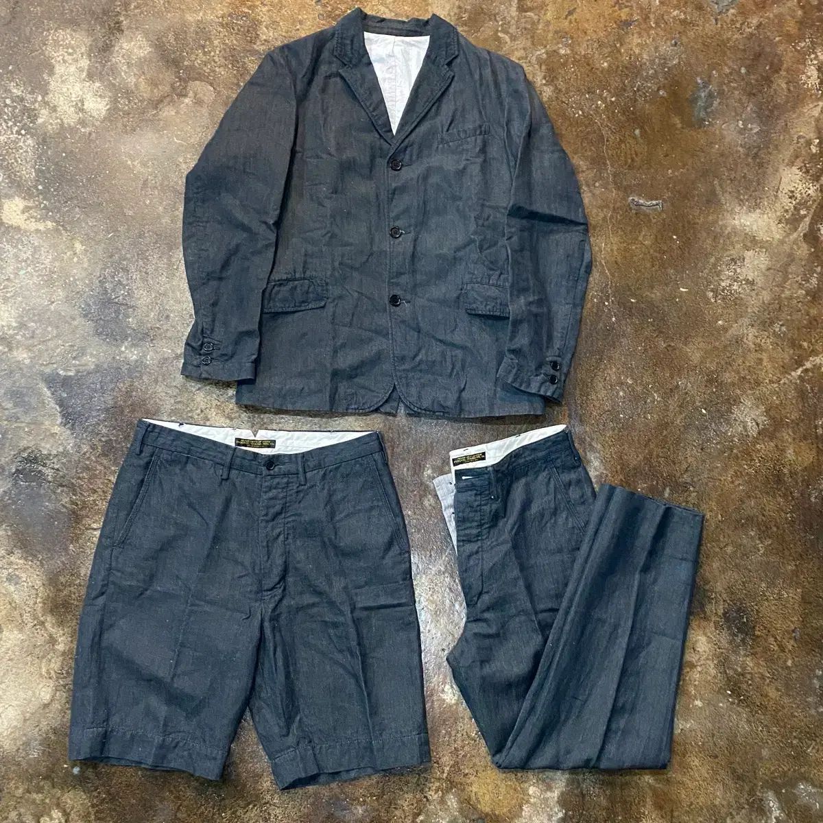 Old joe リネン ヘリンボーン セットアップ