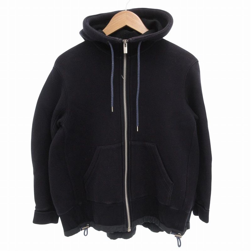 サカイ sacai Sponge Sweat Hoodie ジップアップスポンジパーカー