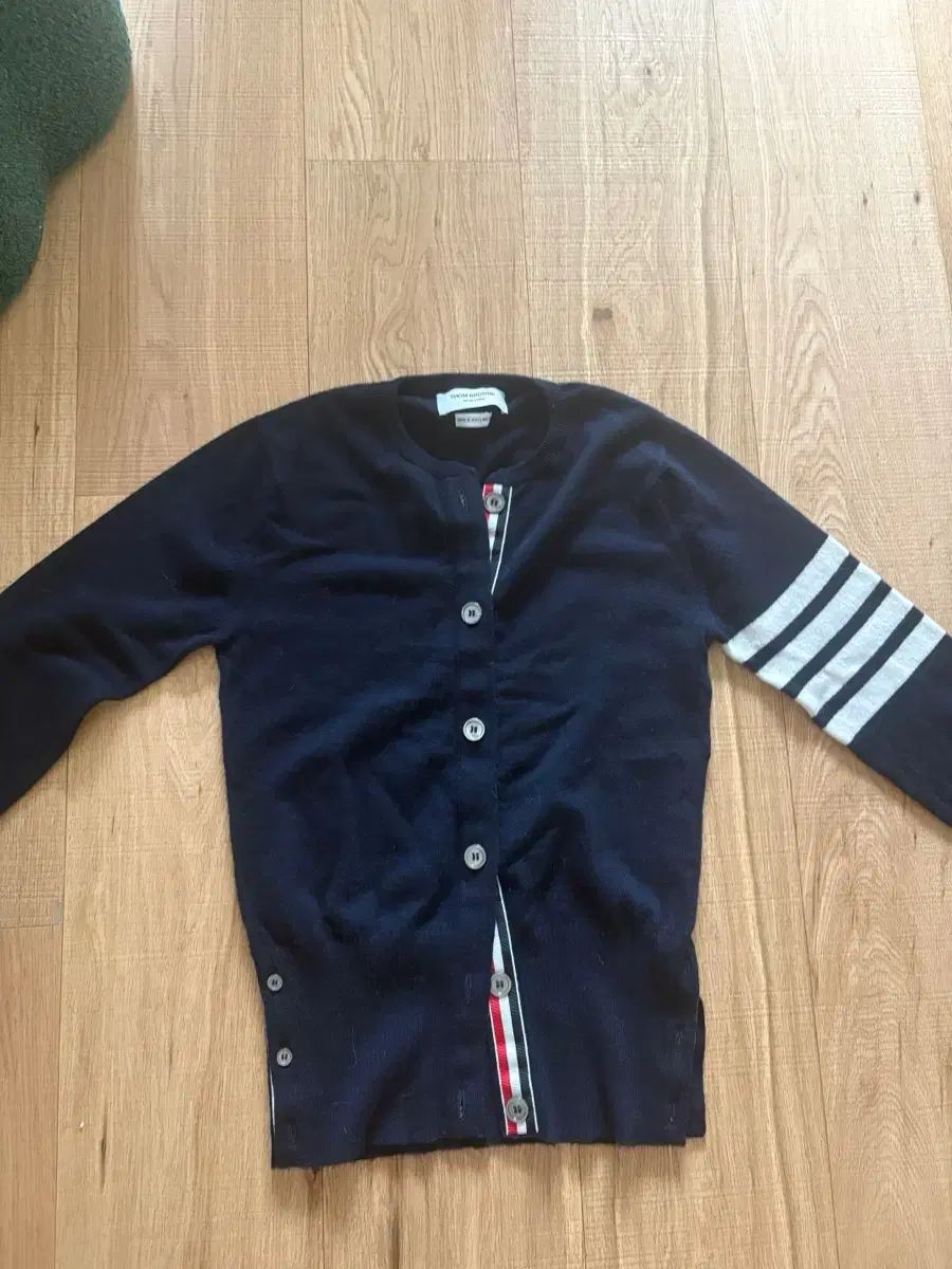 トム ブラウン ネイビー カーディガン スカート 3本線 セットアップ