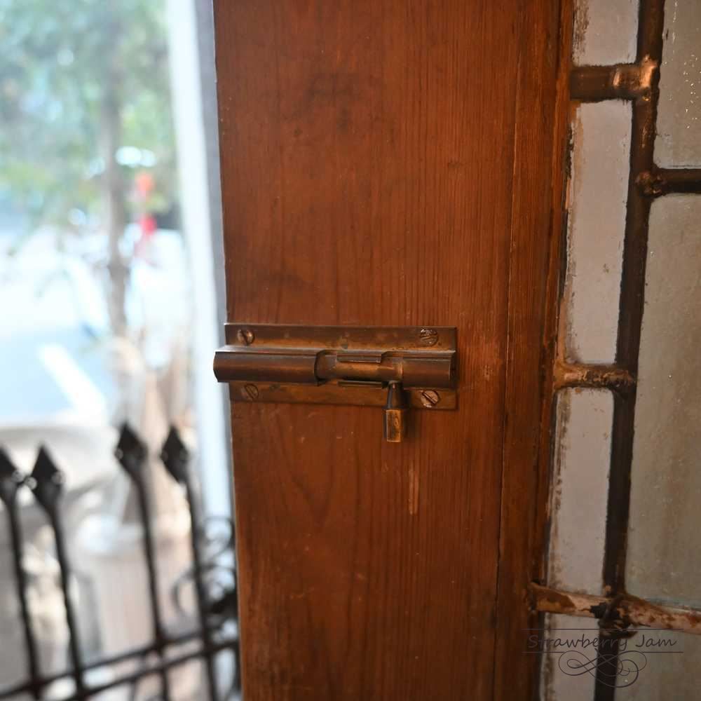 L3710-42 英国アンティーク ステンド ドア 扉 建材 建具 インテリア 