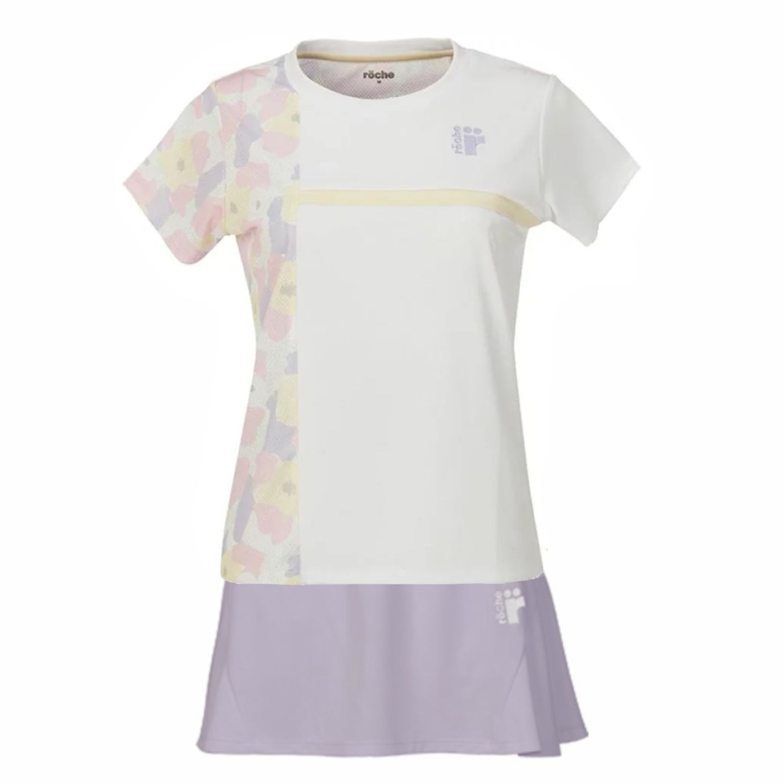 【新品】roche テニスウェア上下セット roche ローチェ テニス ウェア シャツ スコート 上下セットアップ L