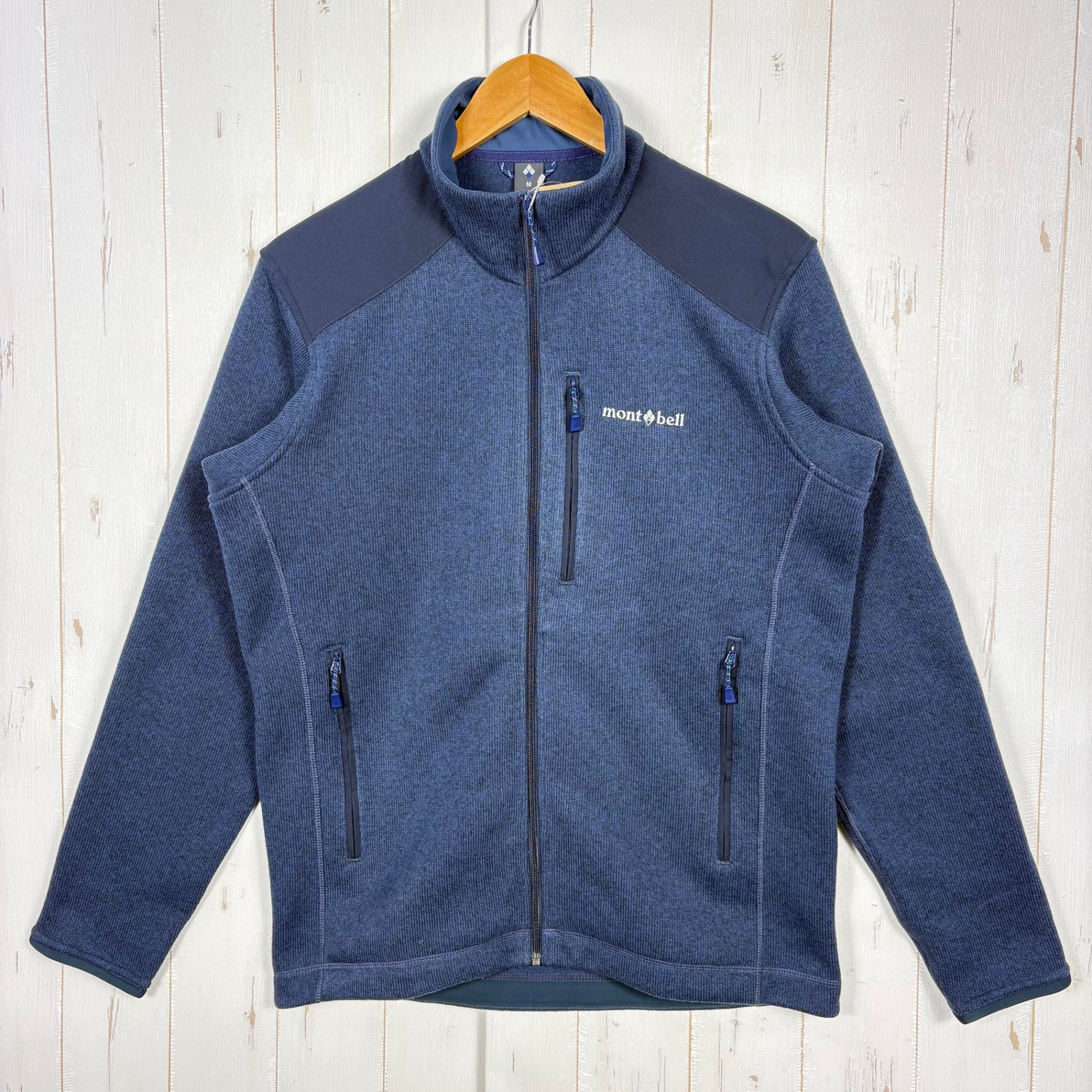 Men s M ネイビー系 Montbell モンベル クリマプラス ニット ジャケット Climaplus Knit Jacket ポリエステル ウェア トップス アウター フリース z