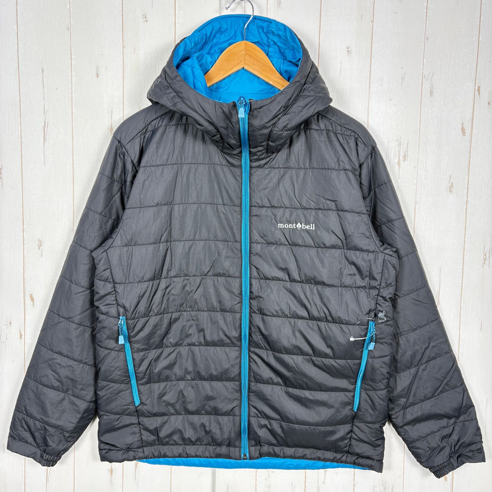 Men s M ブルー系 Montbell モンベル サーマランド パーカ Therma Land Parka 化繊ダウン ウェア トップス アウター ジャケット 化繊インサレーション z