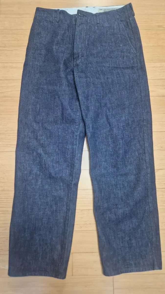 ポッタリー ワンウォッシュド ワイド デニム ブルー 3