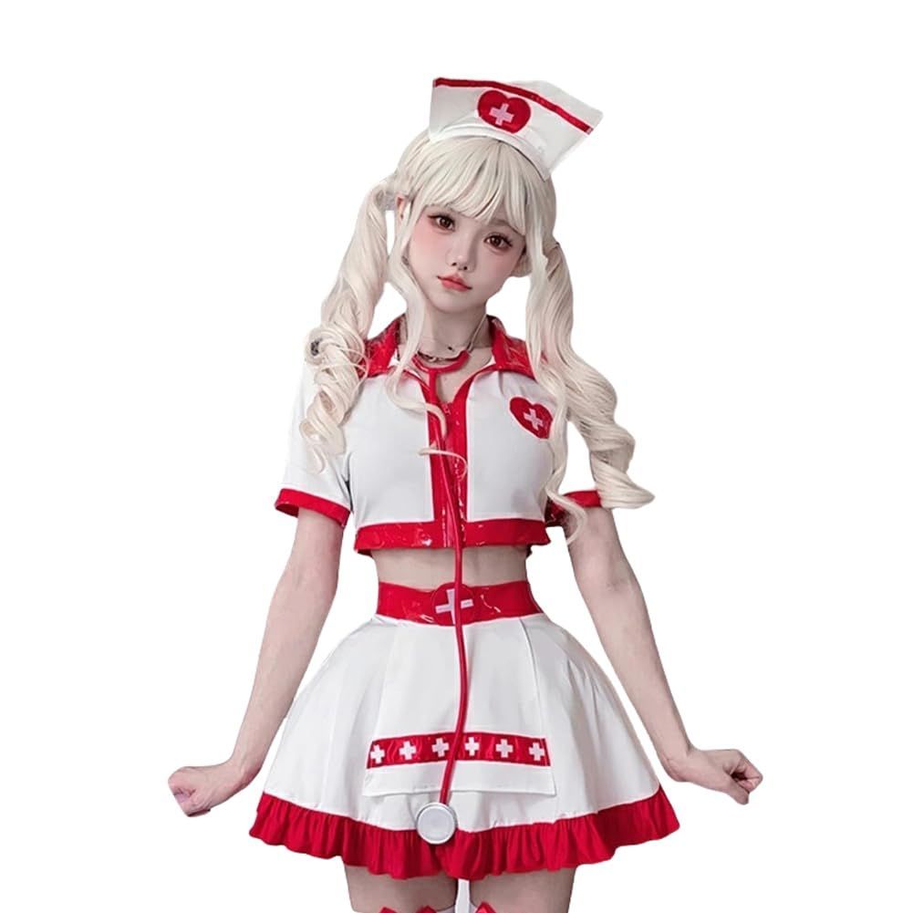 商品 衣装 コスチューム レディース 看護士 医者 看護婦 仮装 制服 短いスカート可愛い ナース イベント コスプレ パーティー 舞台 LJZM 演出衣装服