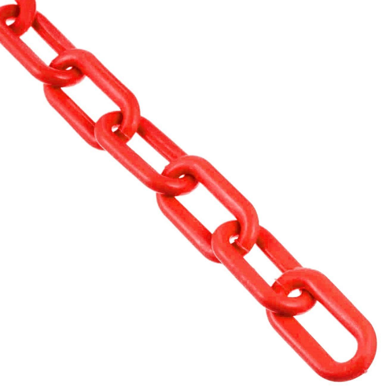 幅6 mm 赤 駐車場 カラー 鎖 プラチェーン 全長5 m プラスチック チェーン Copeflap
