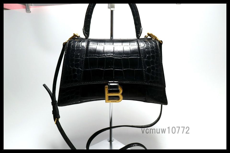 アワーグラス スモール レザー 2 way ハンドバッグ バレンシアガ 1218 up 188 10 M