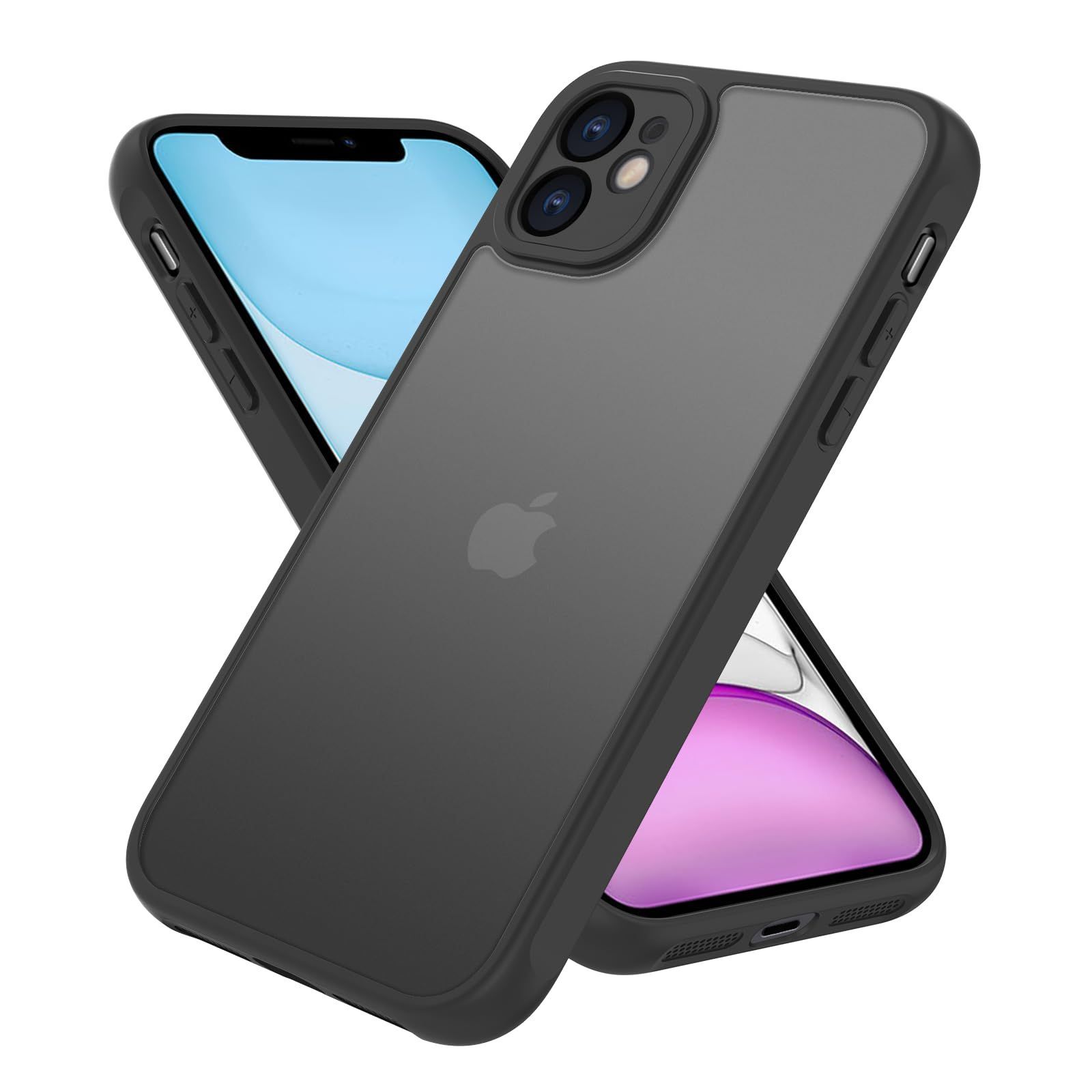 米軍MIL規格 カバー iPhone 11 用 ケース 黄変防止 スマホケース アイフォン 指紋防止 6.1インチ 耐衝撃 対応 半透明 PinLiSheng