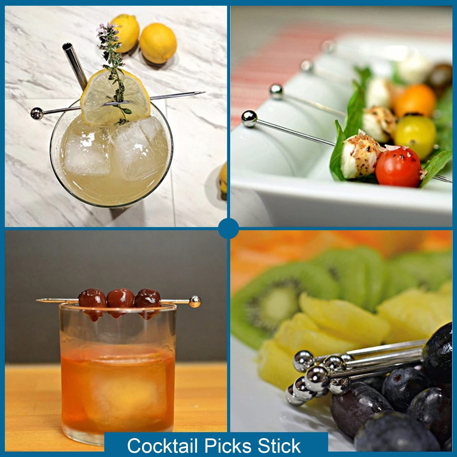  在庫 16本セット シルバー ステンレス製 オードブルピン ピンチョス カクテルピン カクテルピック フルーツピック パーティー その他 文房具 事務用品