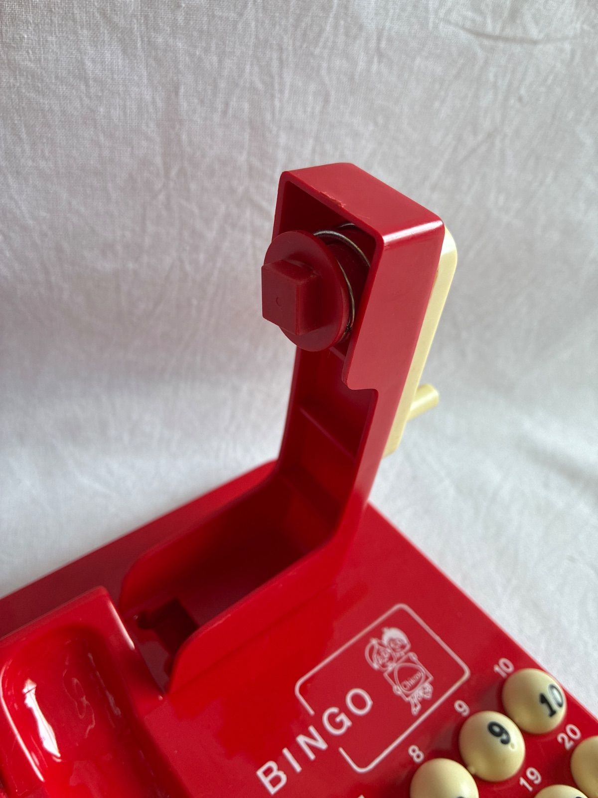 ボール欠けあり】ビンゴマシーン ビンゴ レトロ 赤【スペイン製