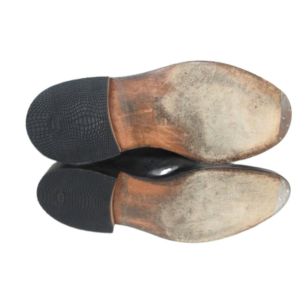 【中古】トリッカーズ TRICKER'S サドルシューズ コンビ ドレスシューズ M7439 英国製 レザー 黒 ブラック 8.5 トリッカーズ TRICKER'S サドルシューズ コンビ ドレスシューズ M7439