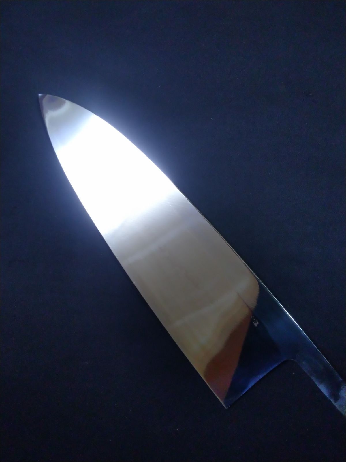 堺業務用刃物メーカー直売 七寸五分 出刃 青二鋼 三面鏡面 朴丸柄