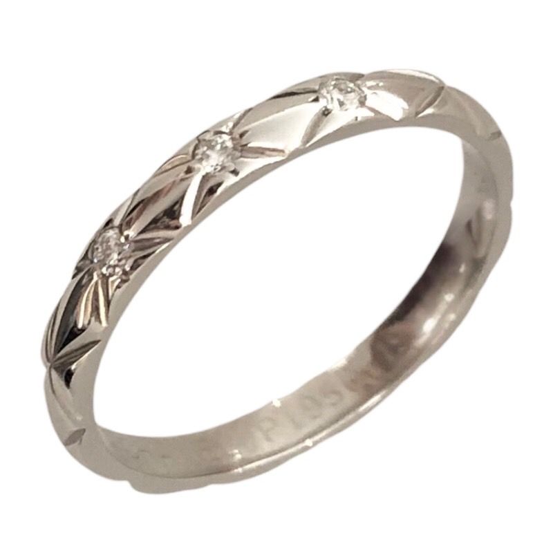 シャネル CHANEL マトラッセリング3 Pダイヤ プラチナ Pt 950 ダイヤ ジュエリー