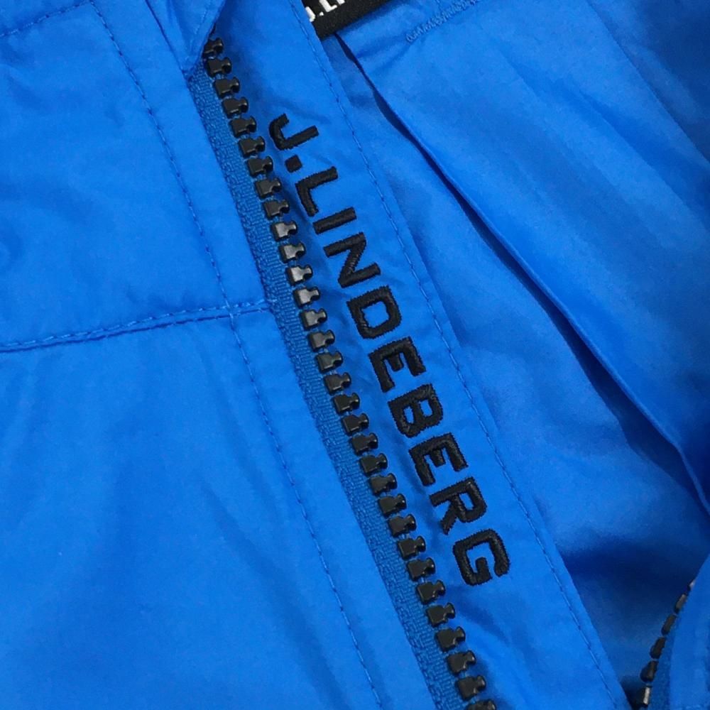 超美品】ジェイリンドバーグ ジャケット ブルー 薄手 ロゴ メンズ S