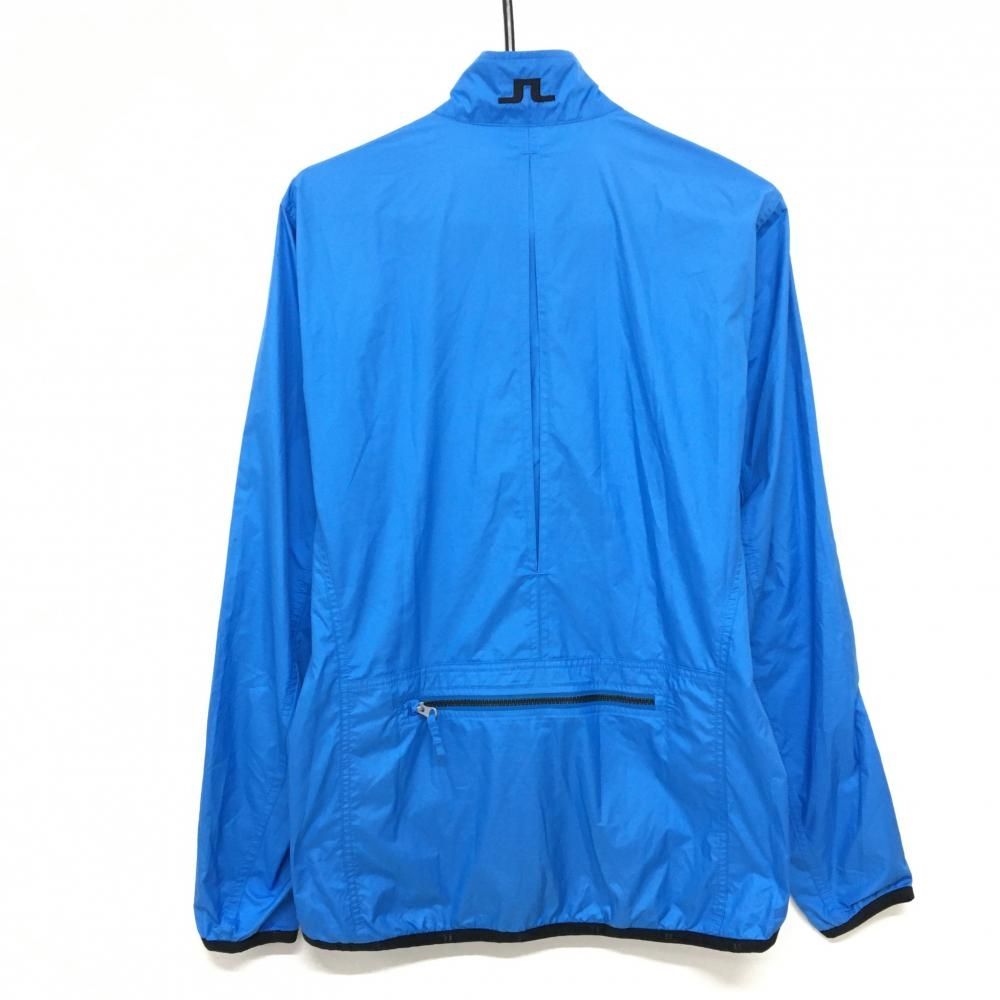 超美品】ジェイリンドバーグ ジャケット ブルー 薄手 ロゴ メンズ S
