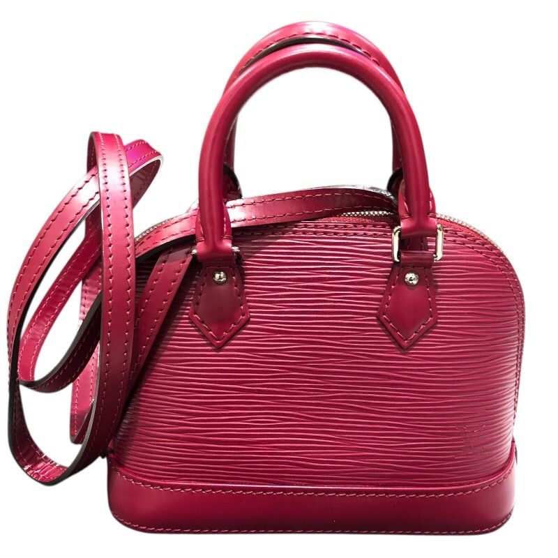 ルイ ヴィトン LOUIS VUITTON ナノアルマ M 50632 ピンク シルバー金具 エピ レディース ハンドバッグ