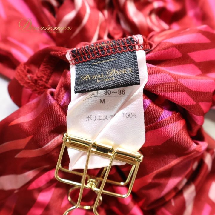 社交ダンス 衣装 トップス ブラウス レッド系 チャコットロイヤル