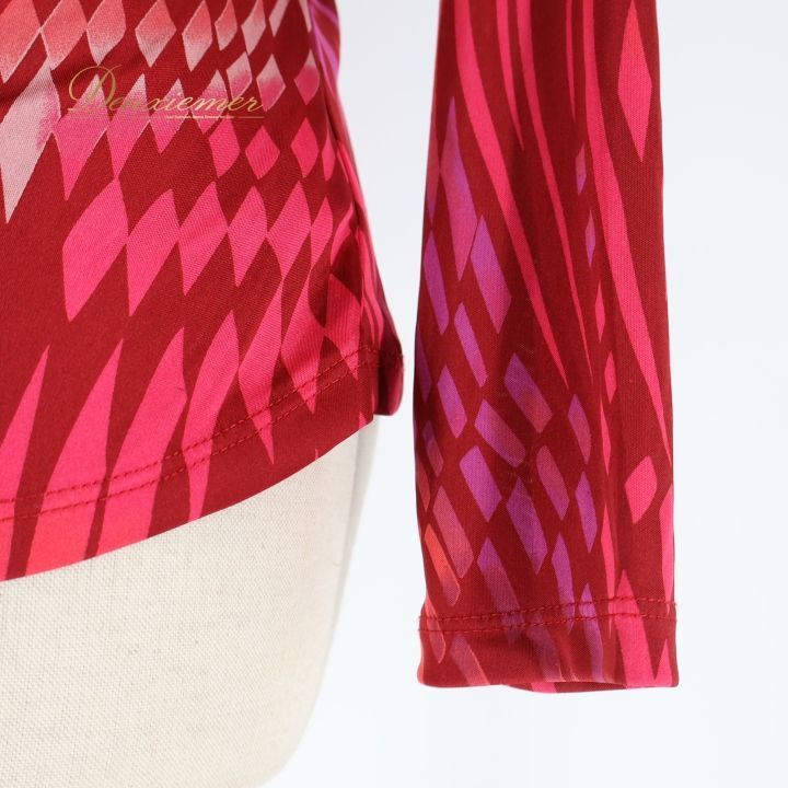 社交ダンス 衣装 トップス ブラウス レッド系 チャコットロイヤル