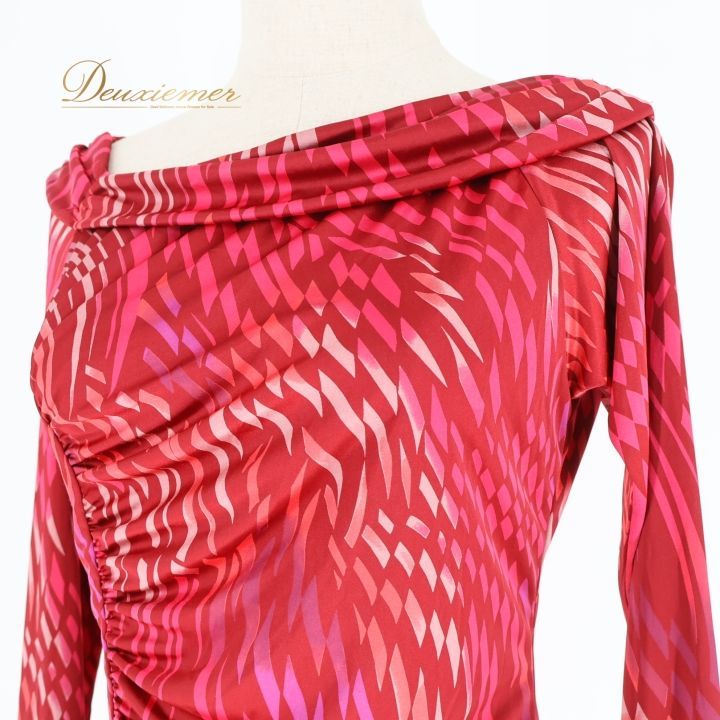 【社交ダンス】Chacottチャコット DANCE赤トップス&ボレロ 社交ダンス 衣装 トップス ブラウス オレンジ系 チャコットロイヤル