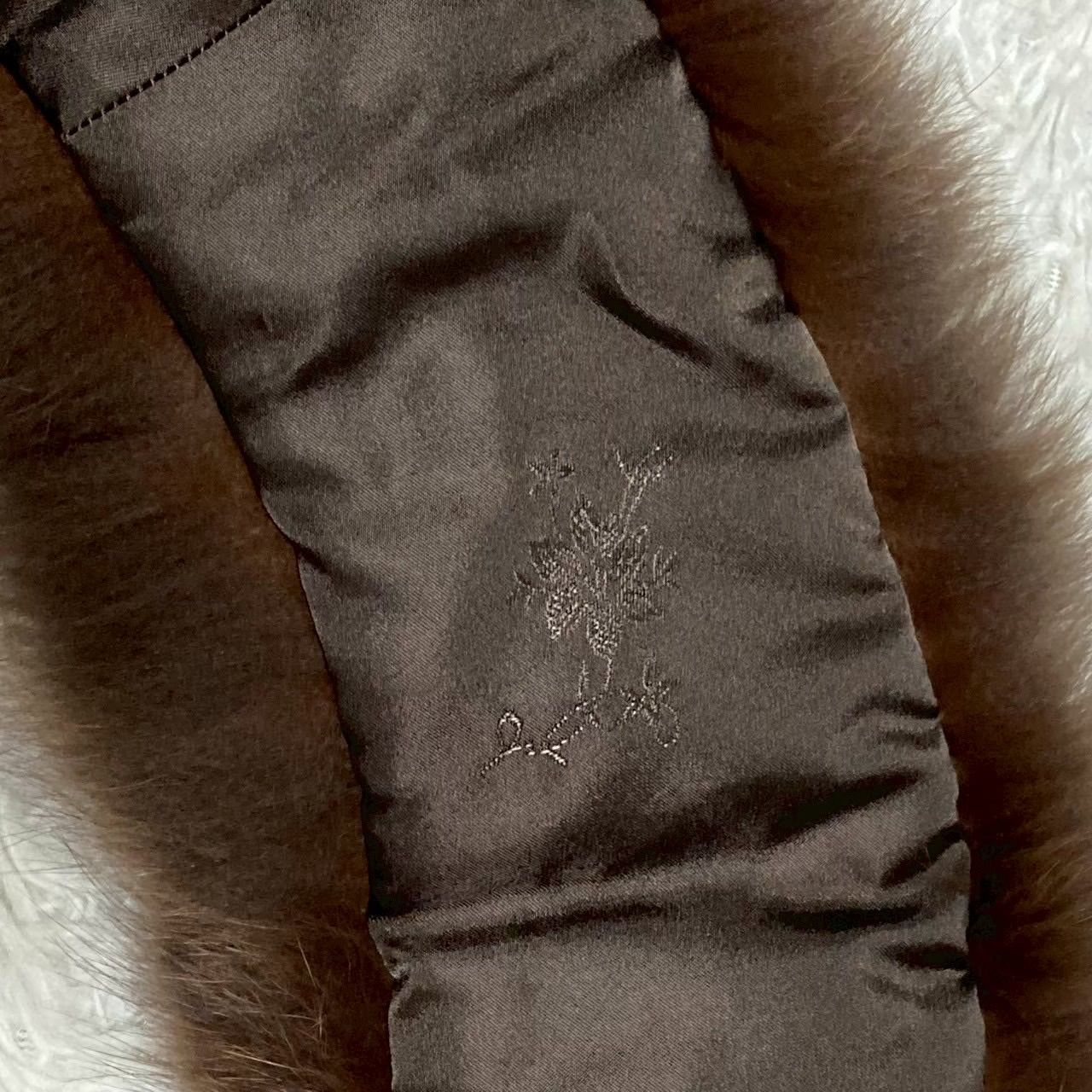 ファーマフラー ブラウン