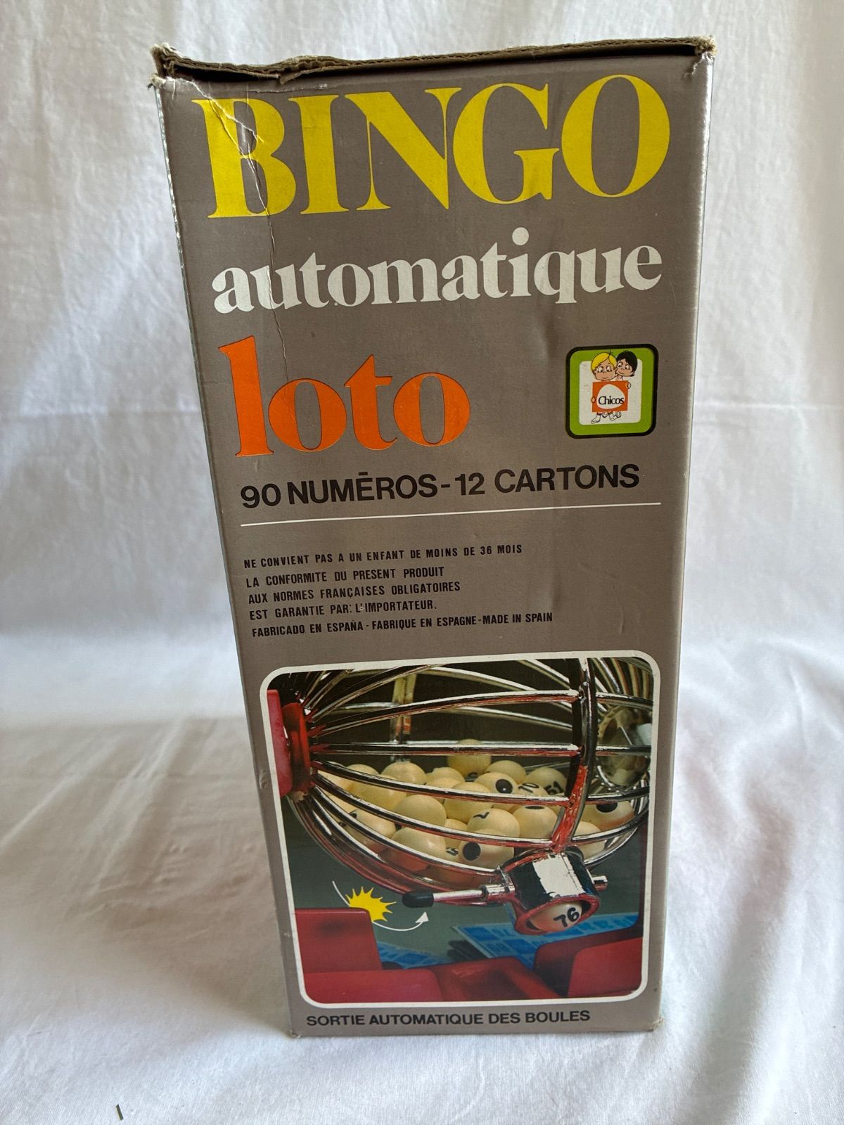 ボール欠けあり】ビンゴマシーン ビンゴ レトロ 赤【スペイン製