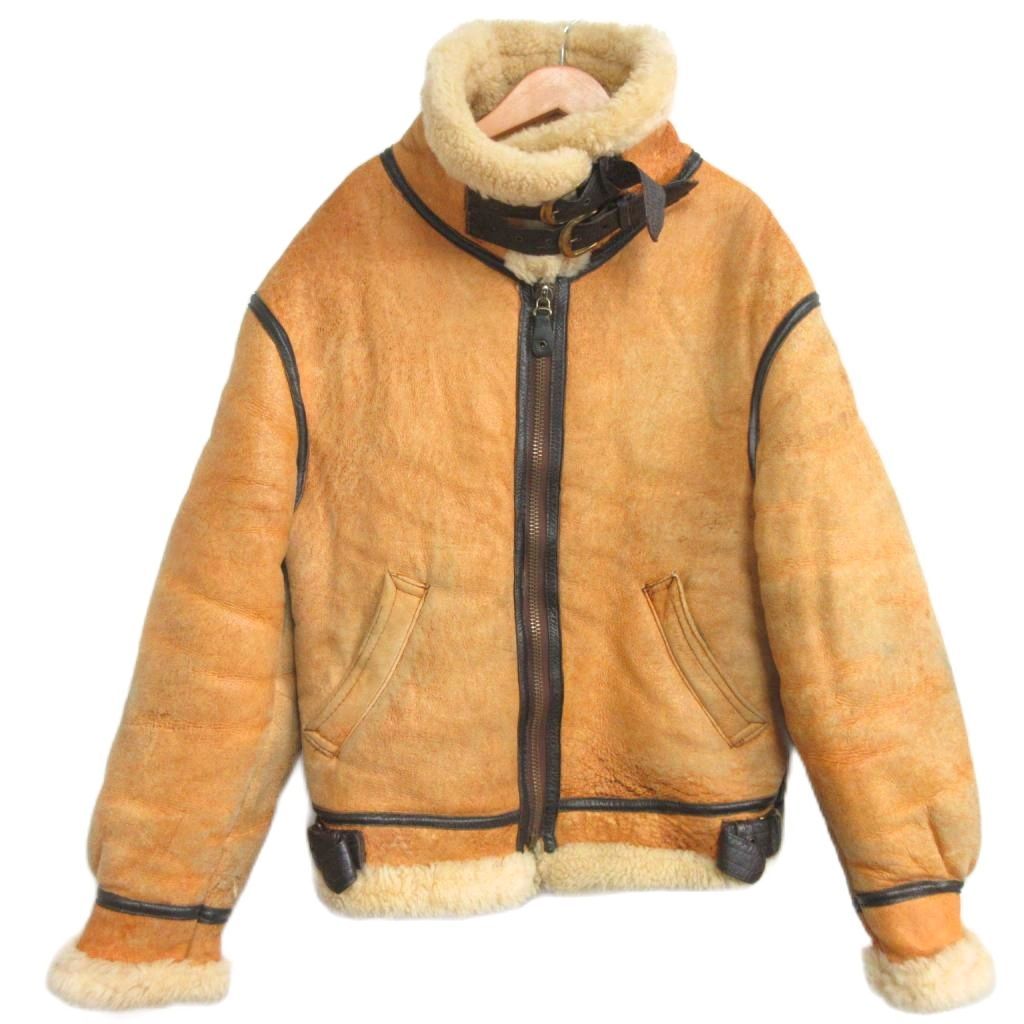 アヴィレックス AVIREX B-3 リアルムートン フライトジャケット 羊革