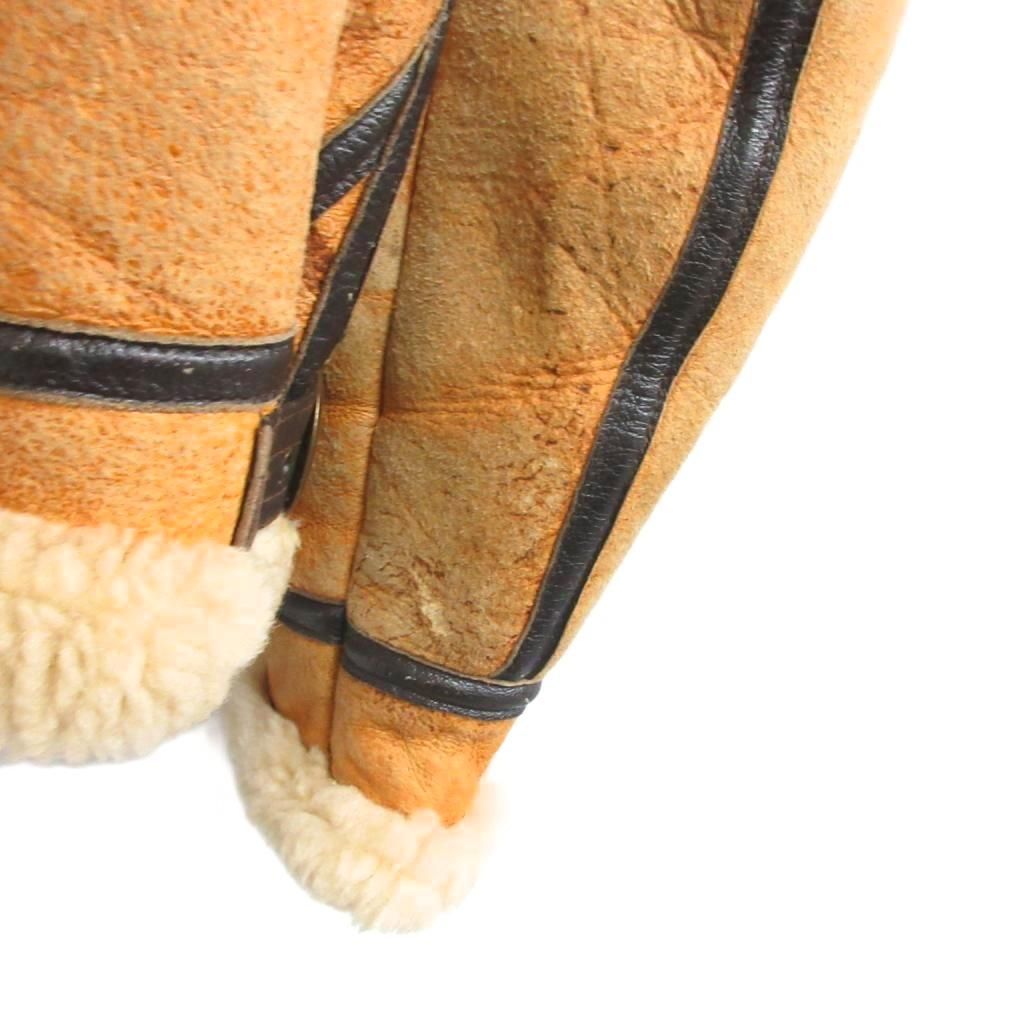 アヴィレックス AVIREX B-3 リアルムートン フライトジャケット 羊革