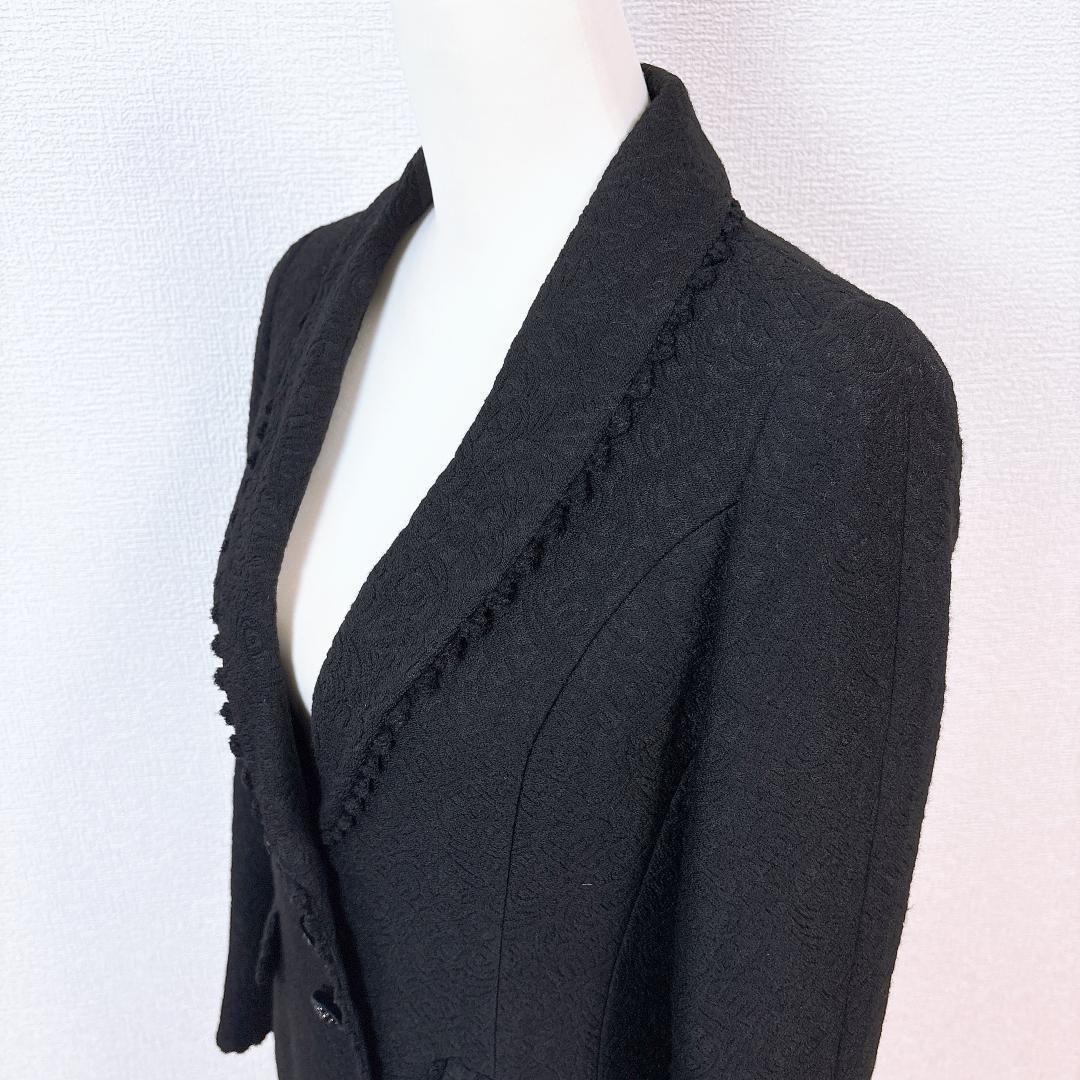 美品】ロシャス レリアン ニット刺繍総柄テーラードジャケット 11 